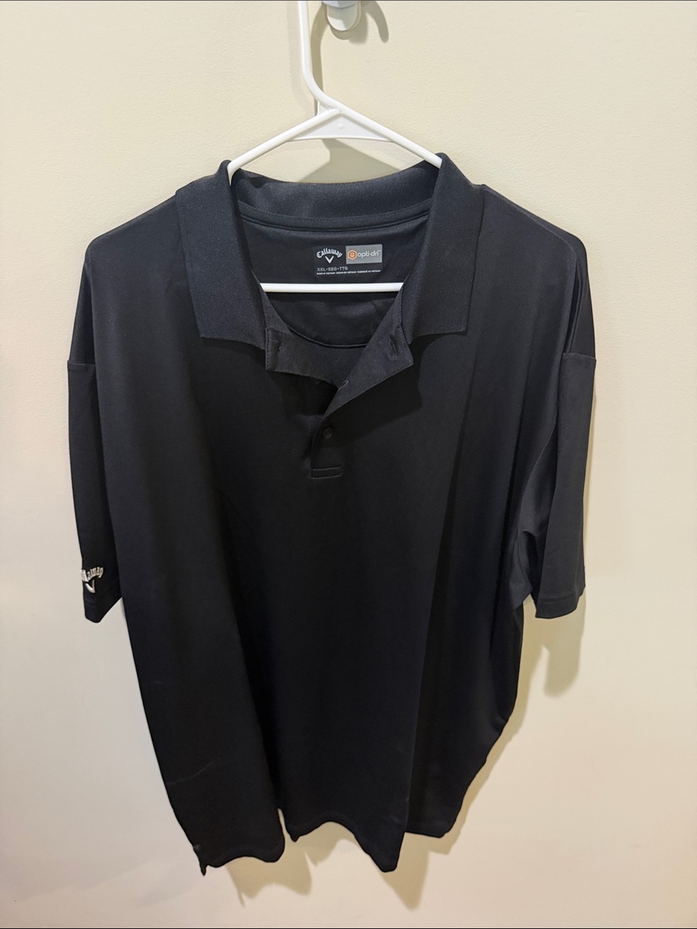 Callaway Black Short-Sleeve Polo Shirt